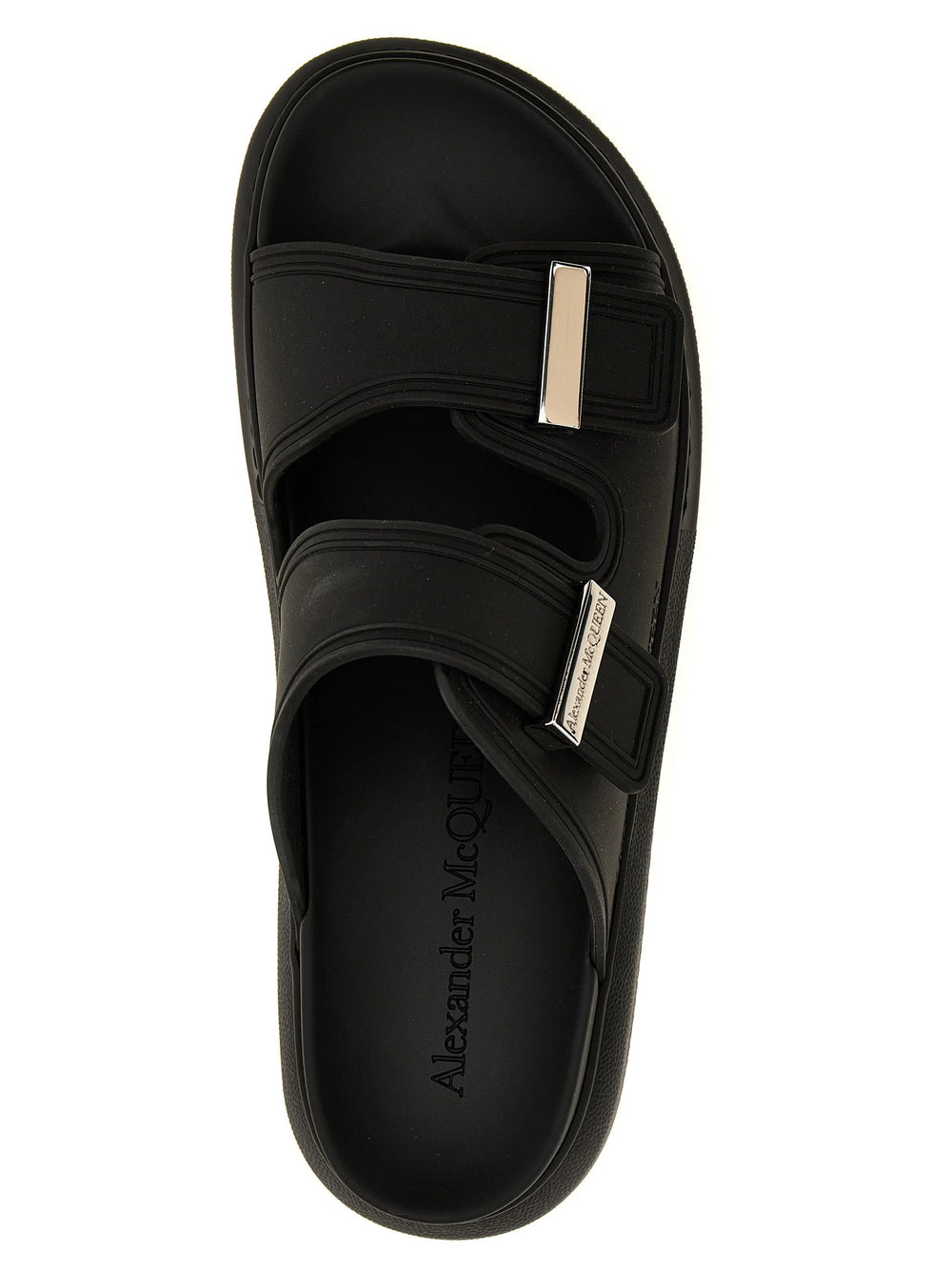 Alexander McQueen sorte gummisandaler - EU37/US7