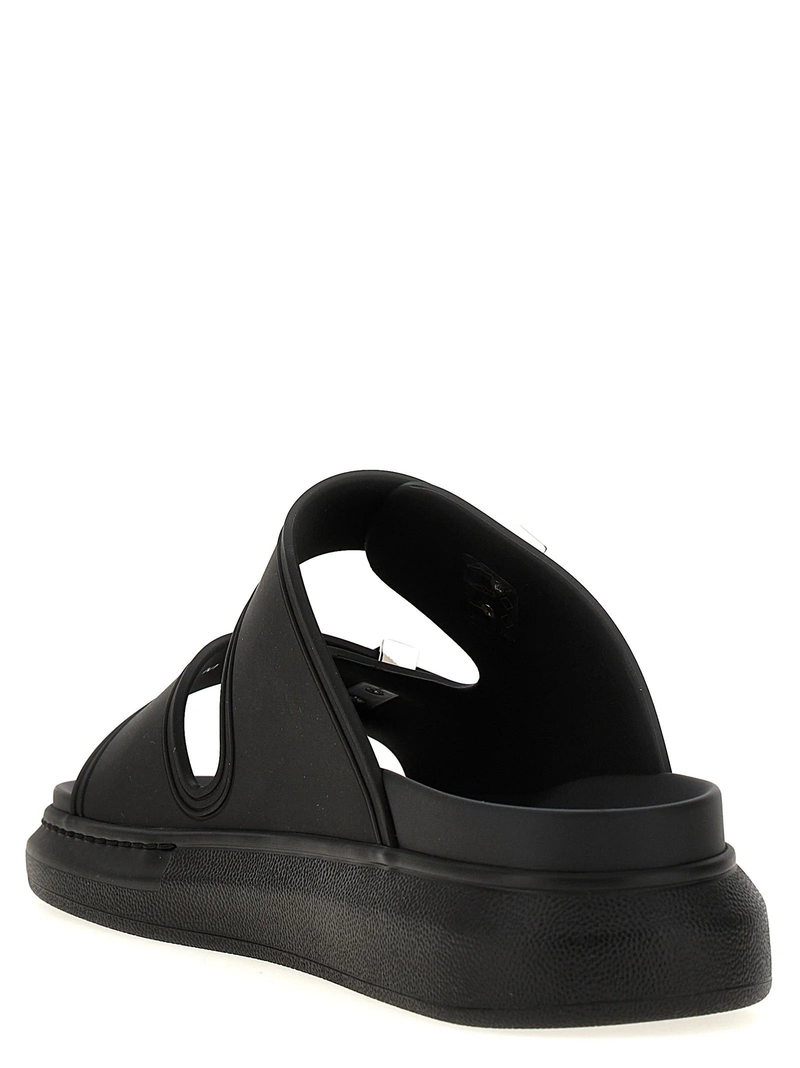 Alexander McQueen sorte gummisandaler - EU37/US7
