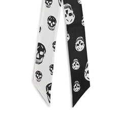 Alexander McQueen Black Silk Scarf