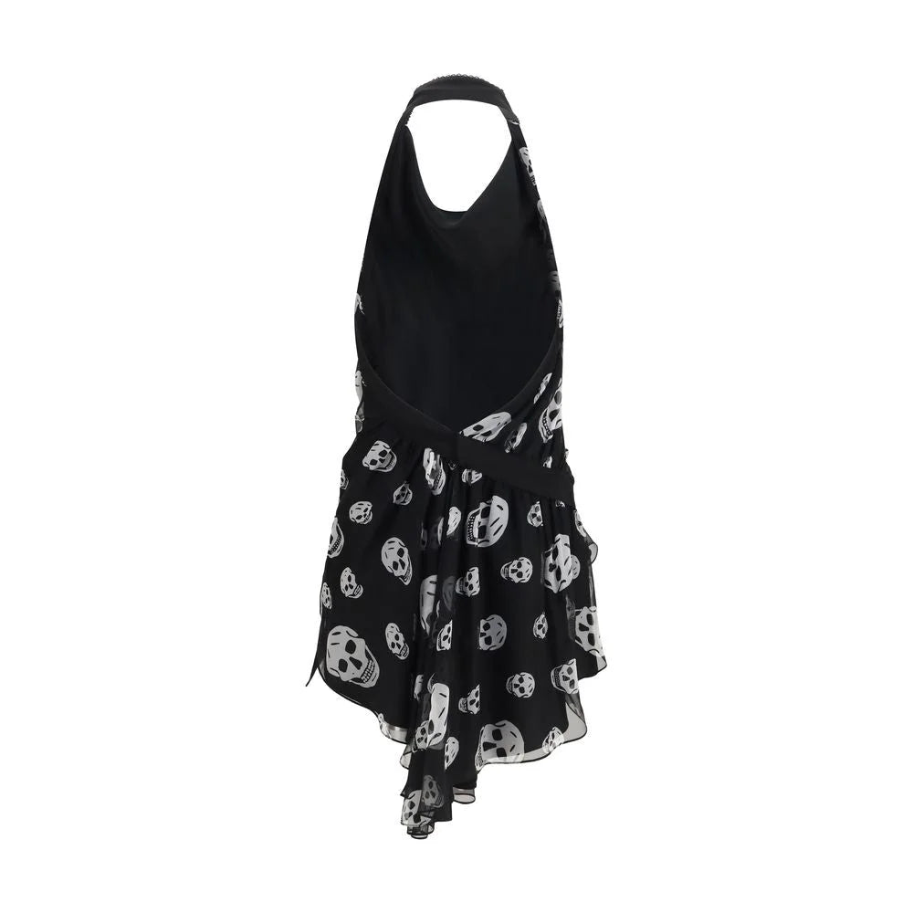 Alexander McQueen Black Silk Scarf