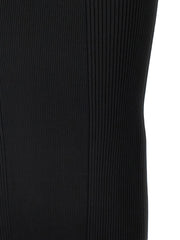 Alexander McQueen Black Viscose Midi Dress - XS