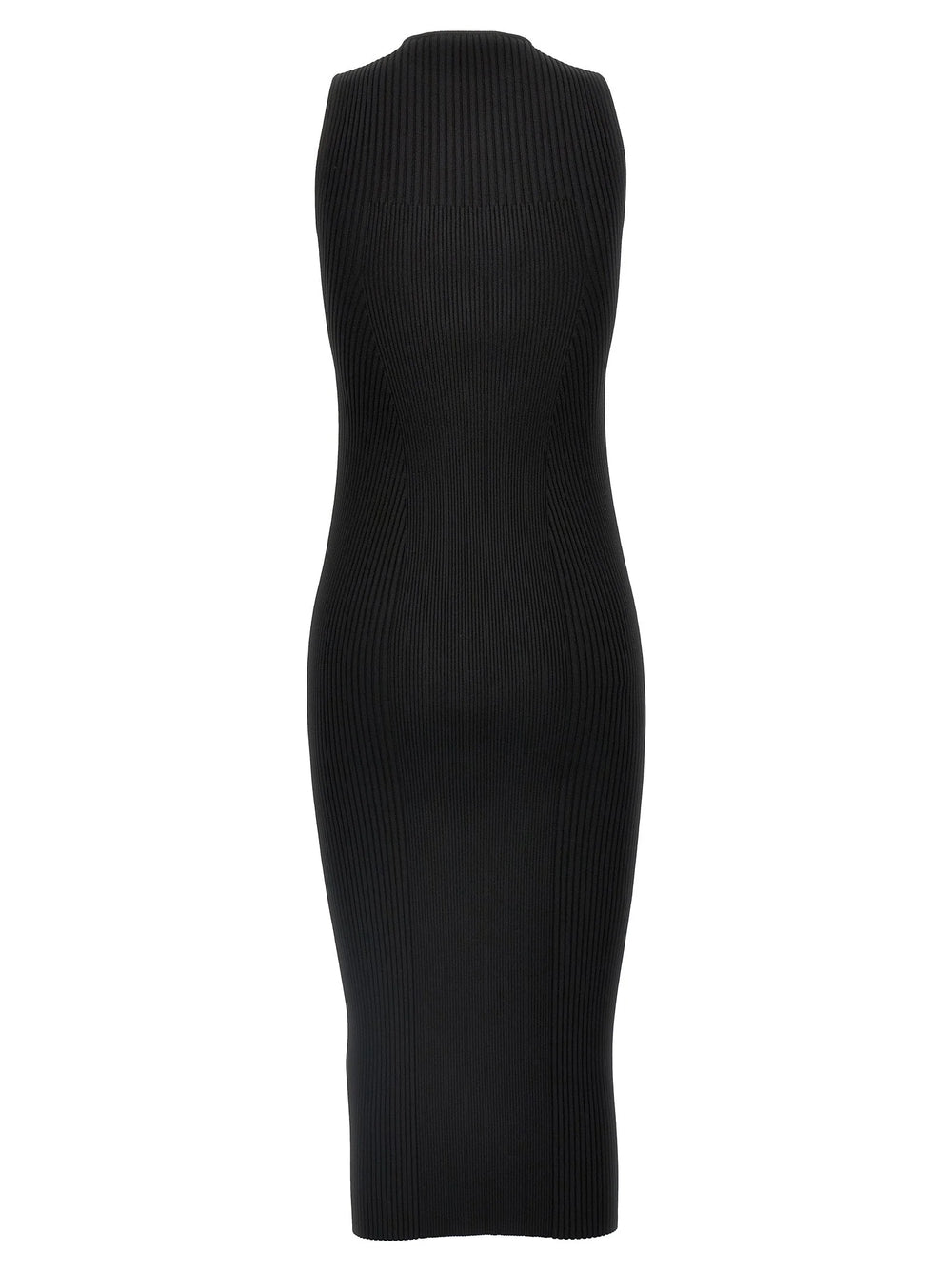 Alexander McQueen Black Viscose Midi Dress - XS