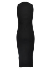 Alexander McQueen Black Viscose Midi Dress - XS