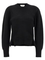Alexander McQueen Black Wool Cardigan