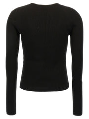 Alexander McQueen Black Wool Cardigan