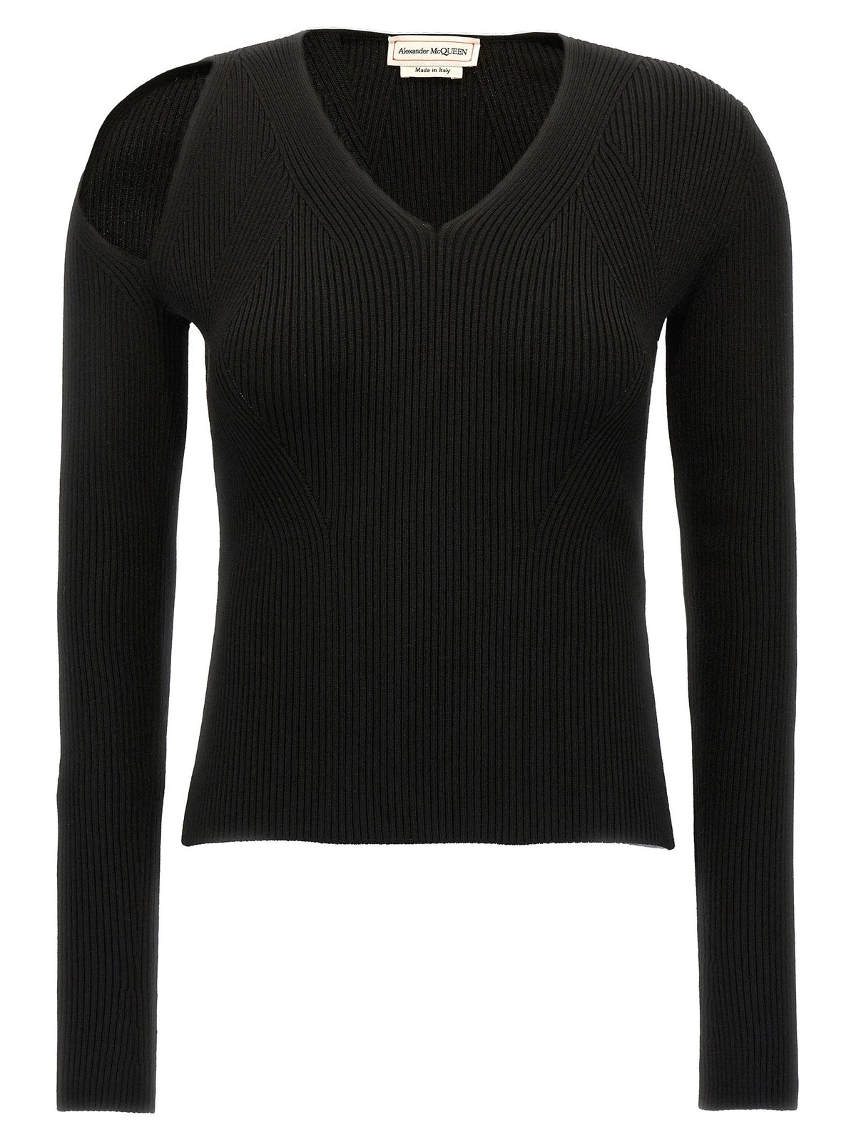 Alexander McQueen Black Wool Cardigan