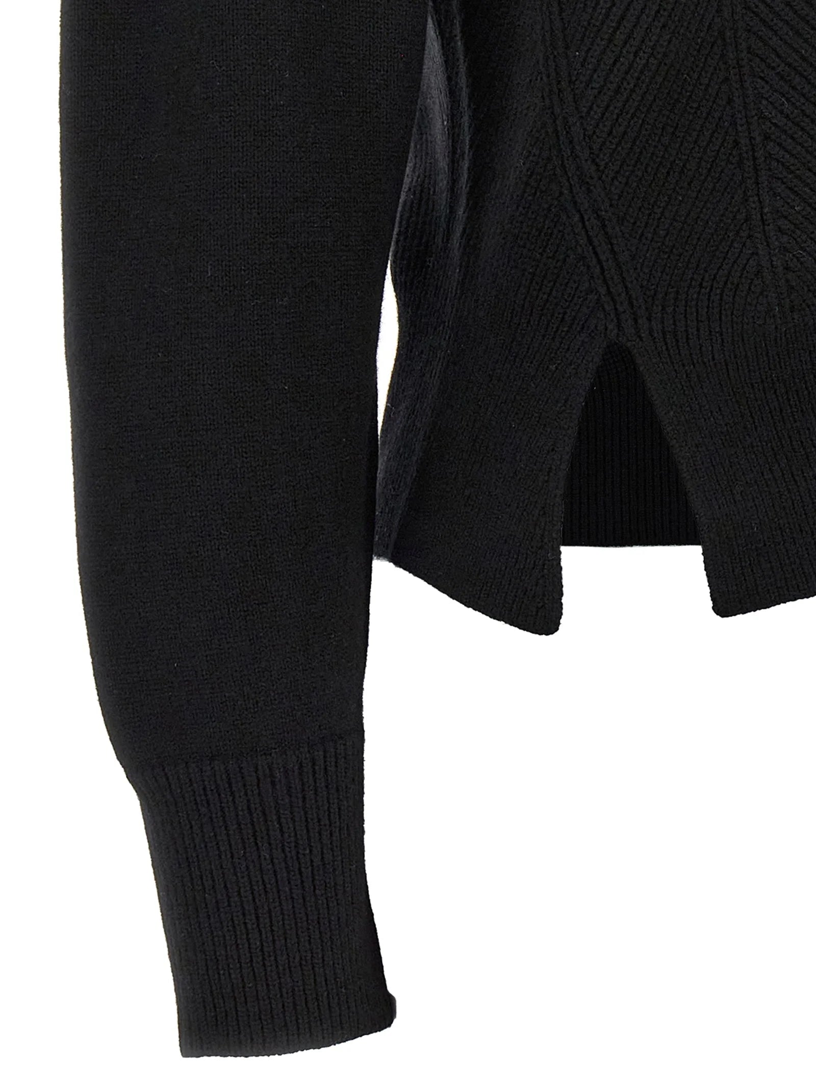 Alexander McQueen Black Wool Cardigan