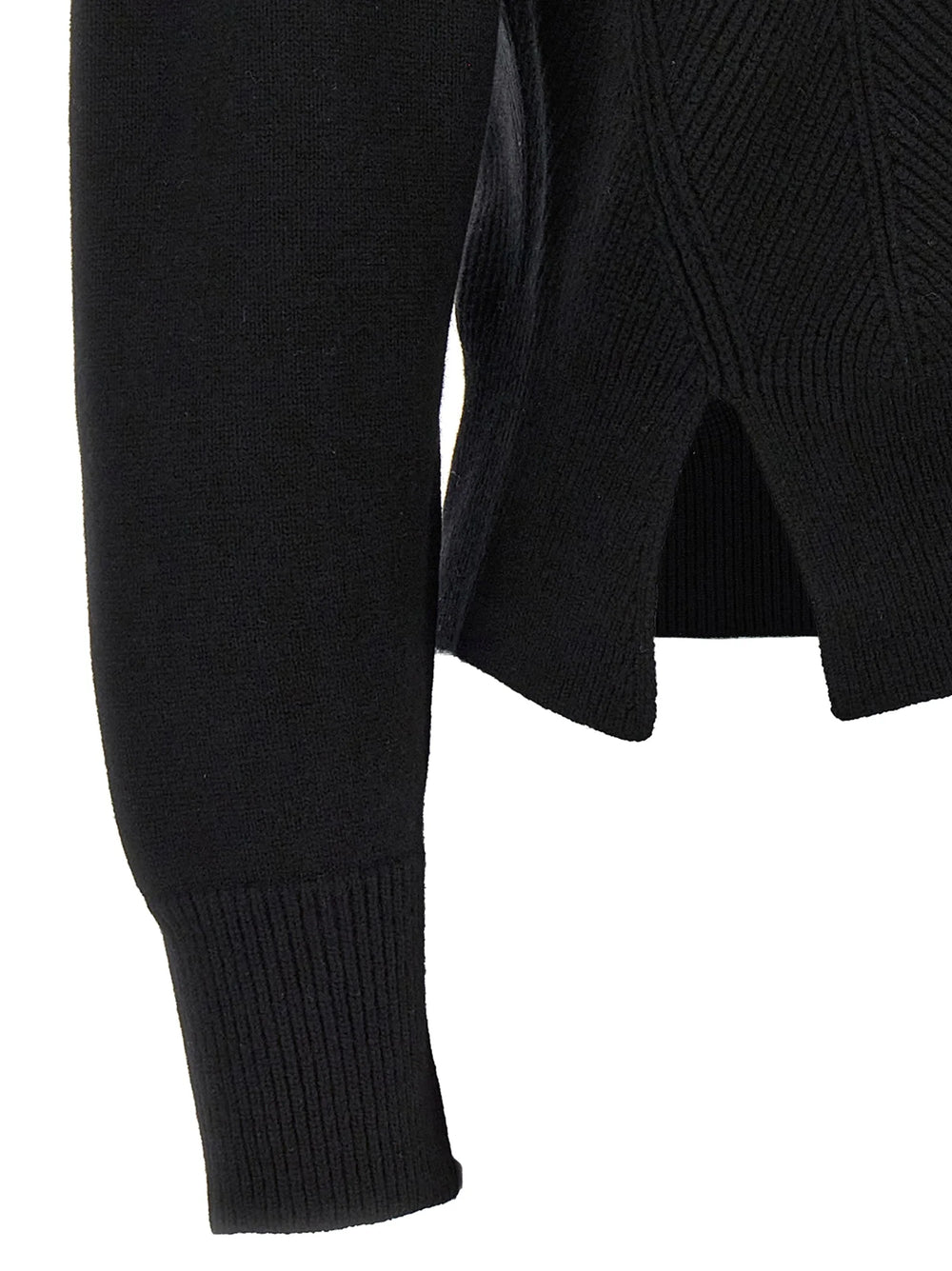 Alexander McQueen Black Wool Cardigan