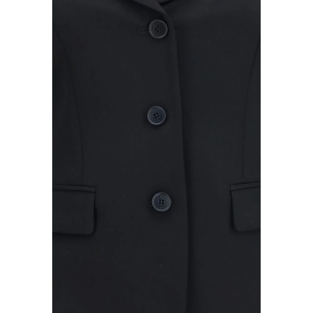 Alexander McQueen Black Wool Oves Aries Full-Length Jacket