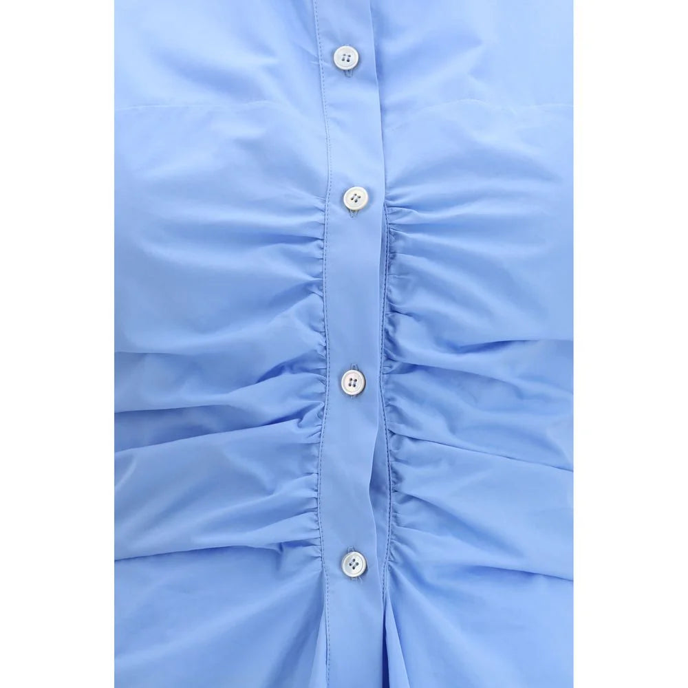 Alexander McQueen Blue Cotton Casual Dress - IT44 | L