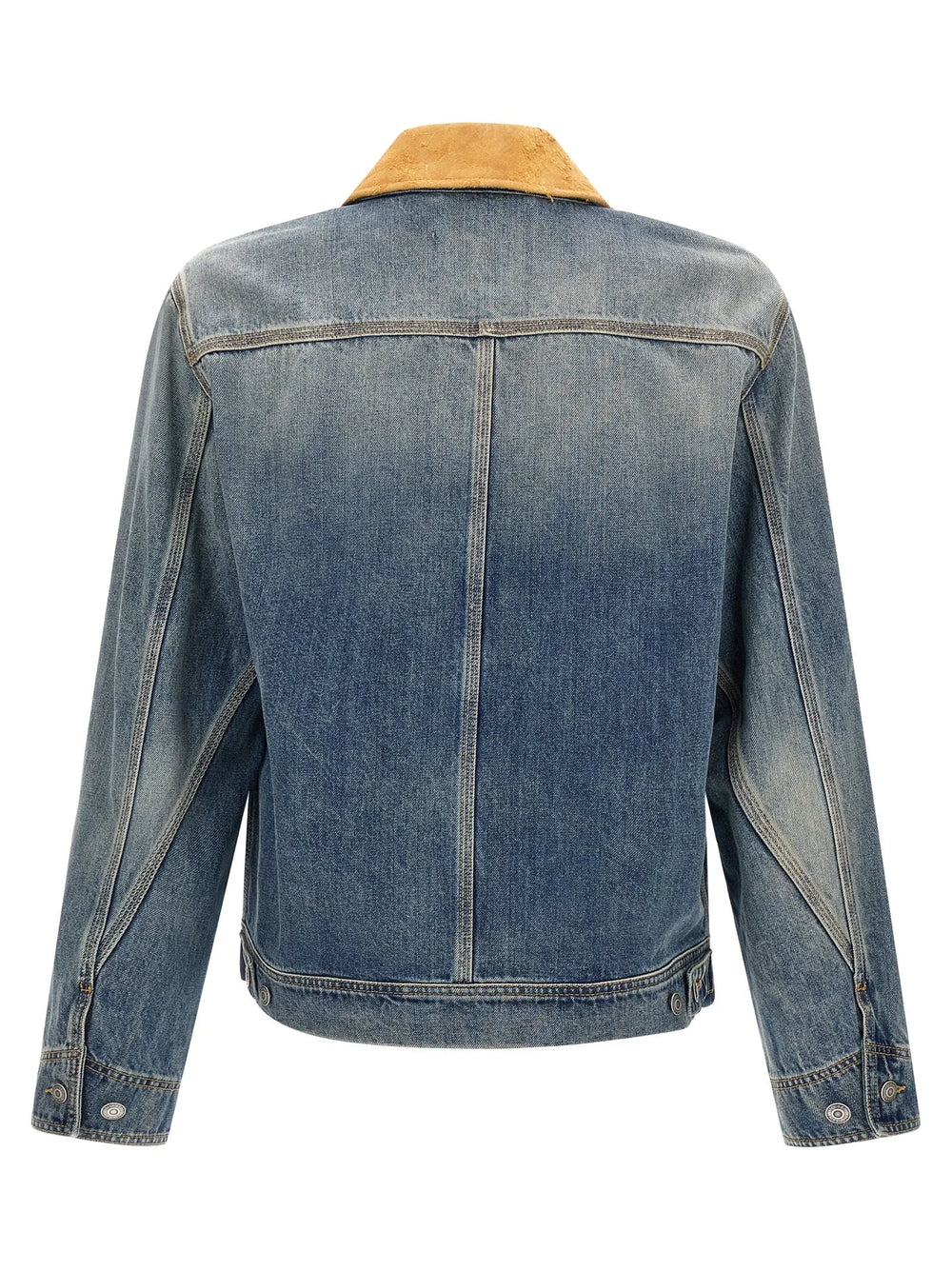 Alexander McQueen Blue Cotton Denim Jacket