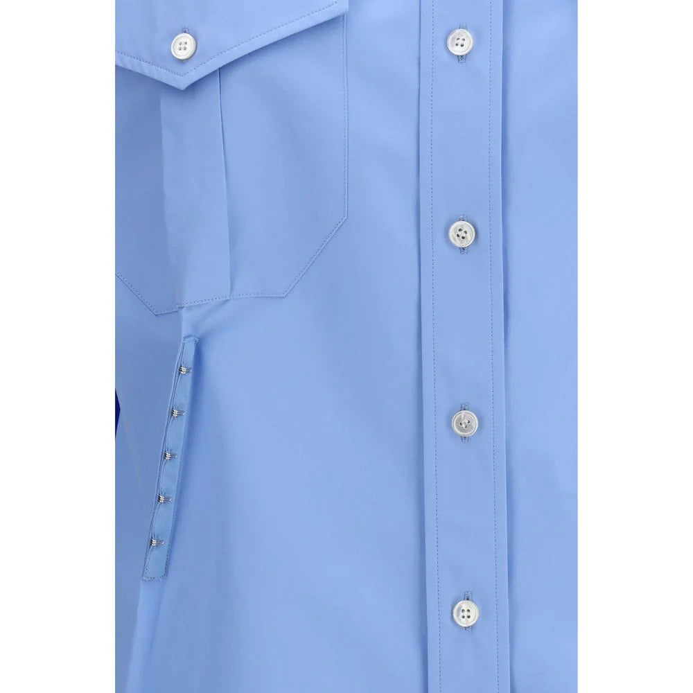 Alexander McQueen Blue Cotton Dress Shirt - IT42 | L