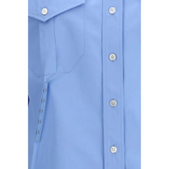Alexander McQueen Blue Cotton Dress Shirt - IT42 | L