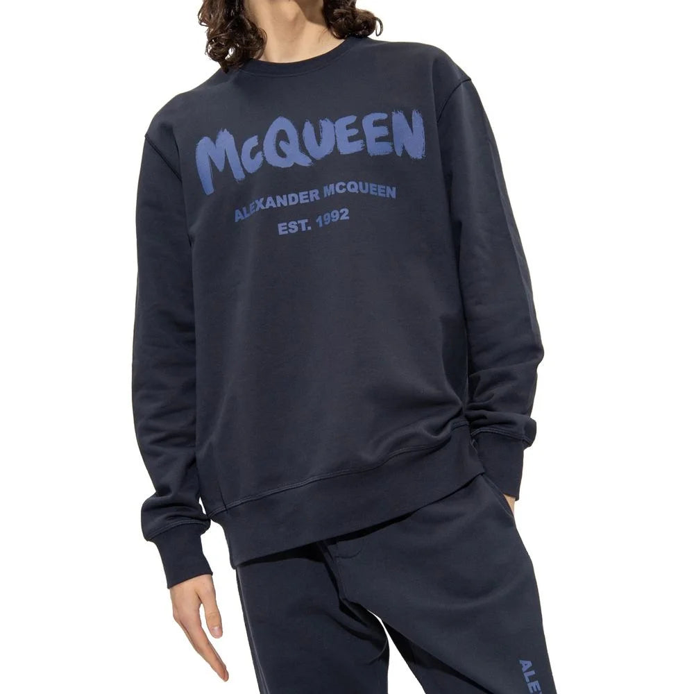 Alexander McQueen Blue Cotton Sweatshirt - S