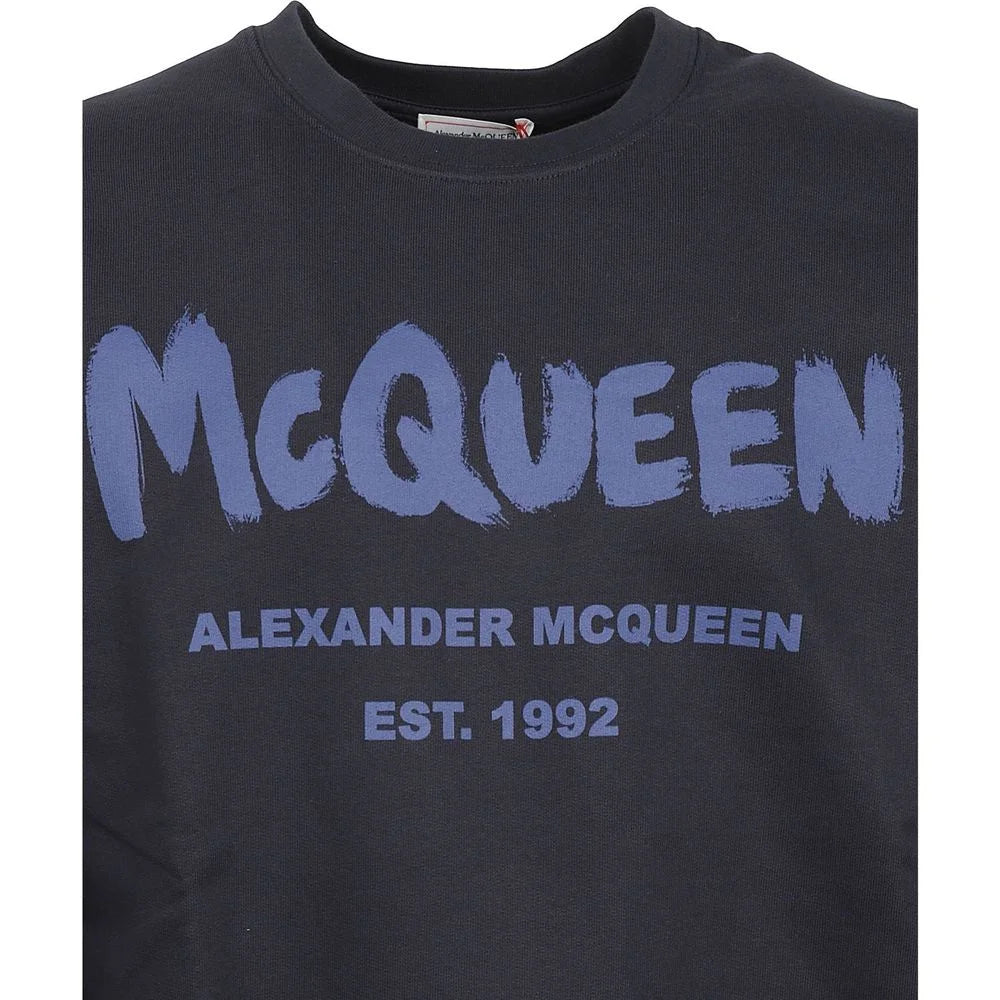 Alexander McQueen Blue Cotton Sweatshirt - S