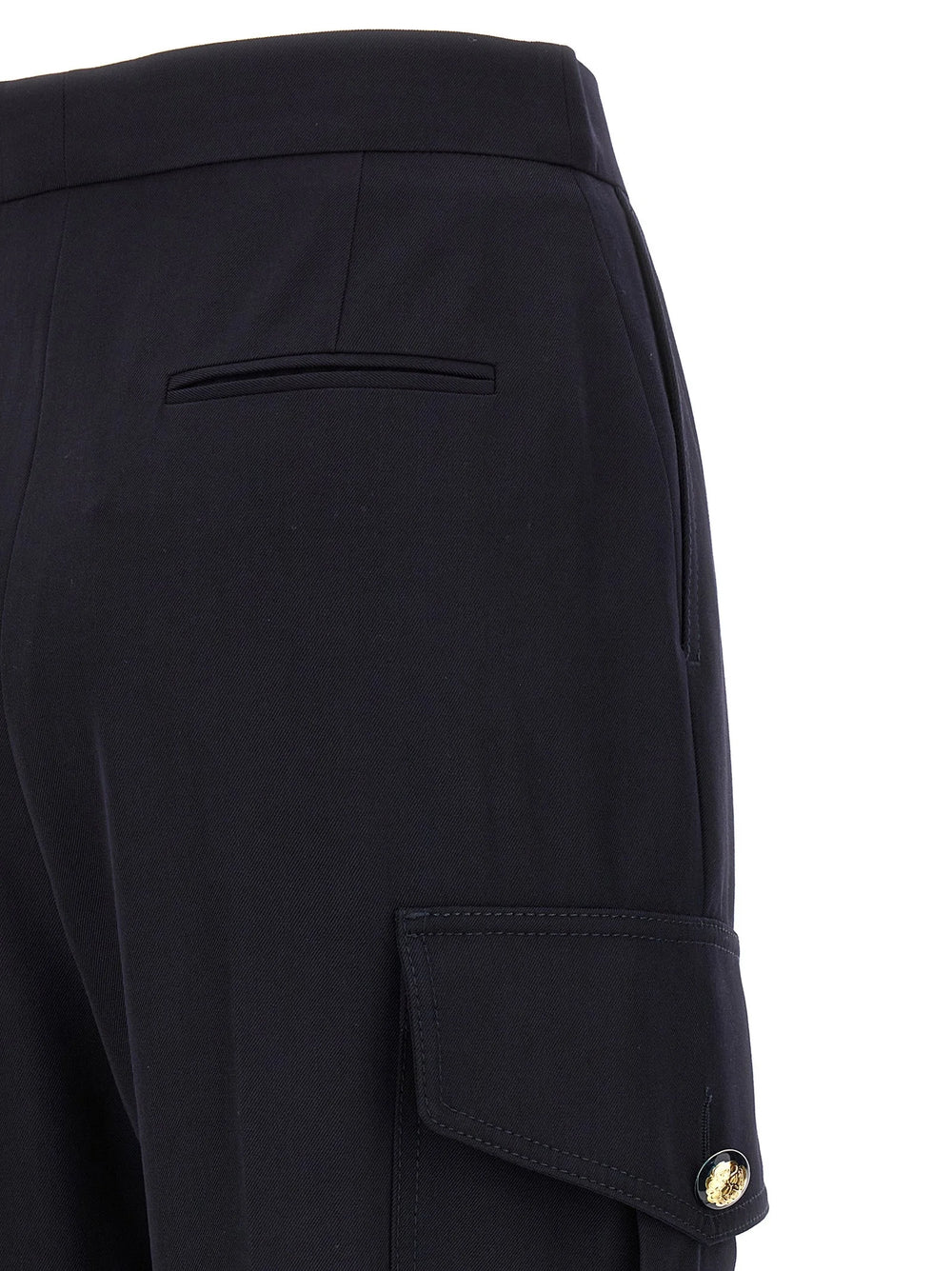 Alexander McQueen Blue Wool Cargo Pants - IT40