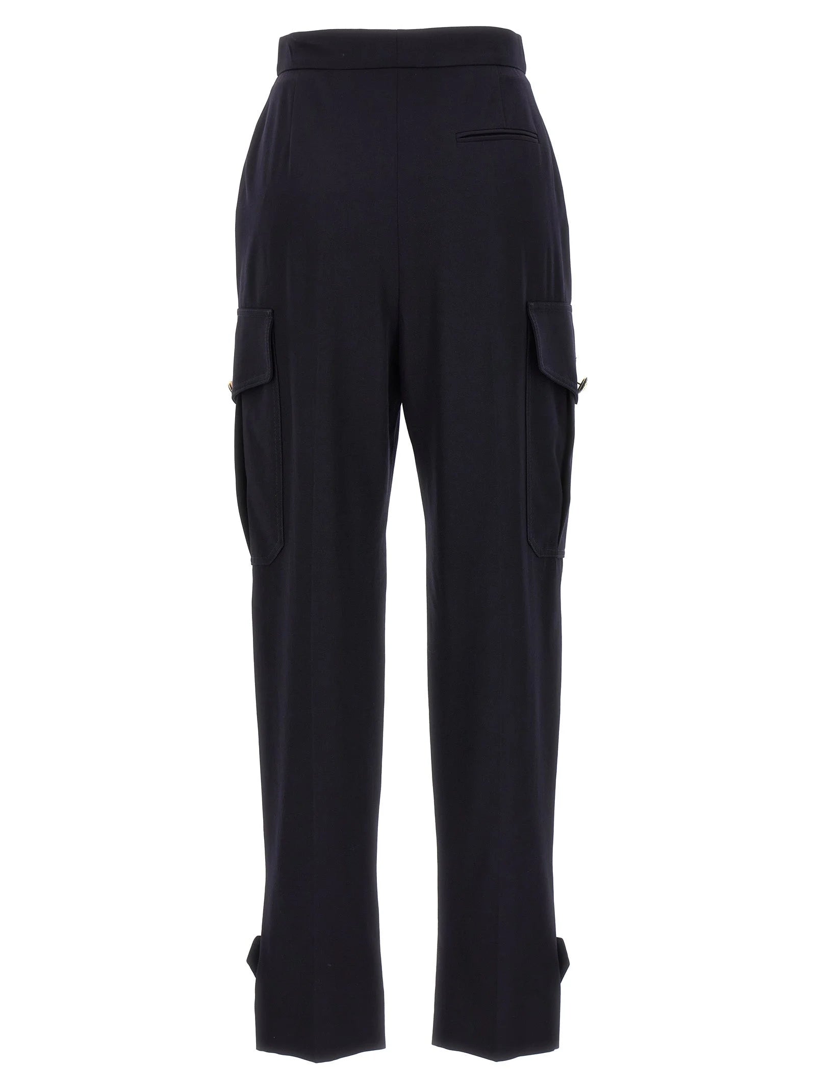 Alexander McQueen Blue Wool Cargo Pants - IT40