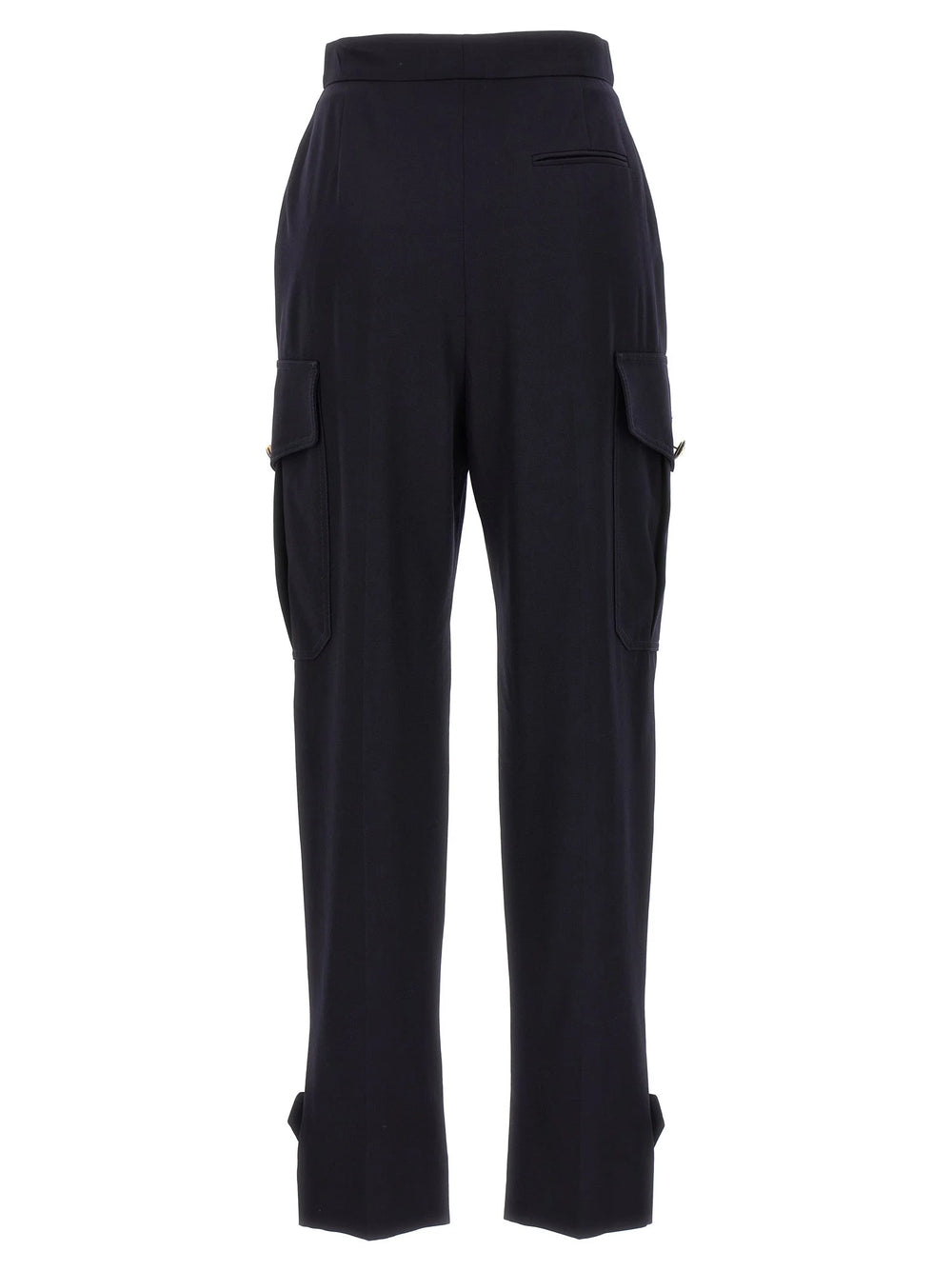 Alexander McQueen Blue Wool Cargo Pants - IT40