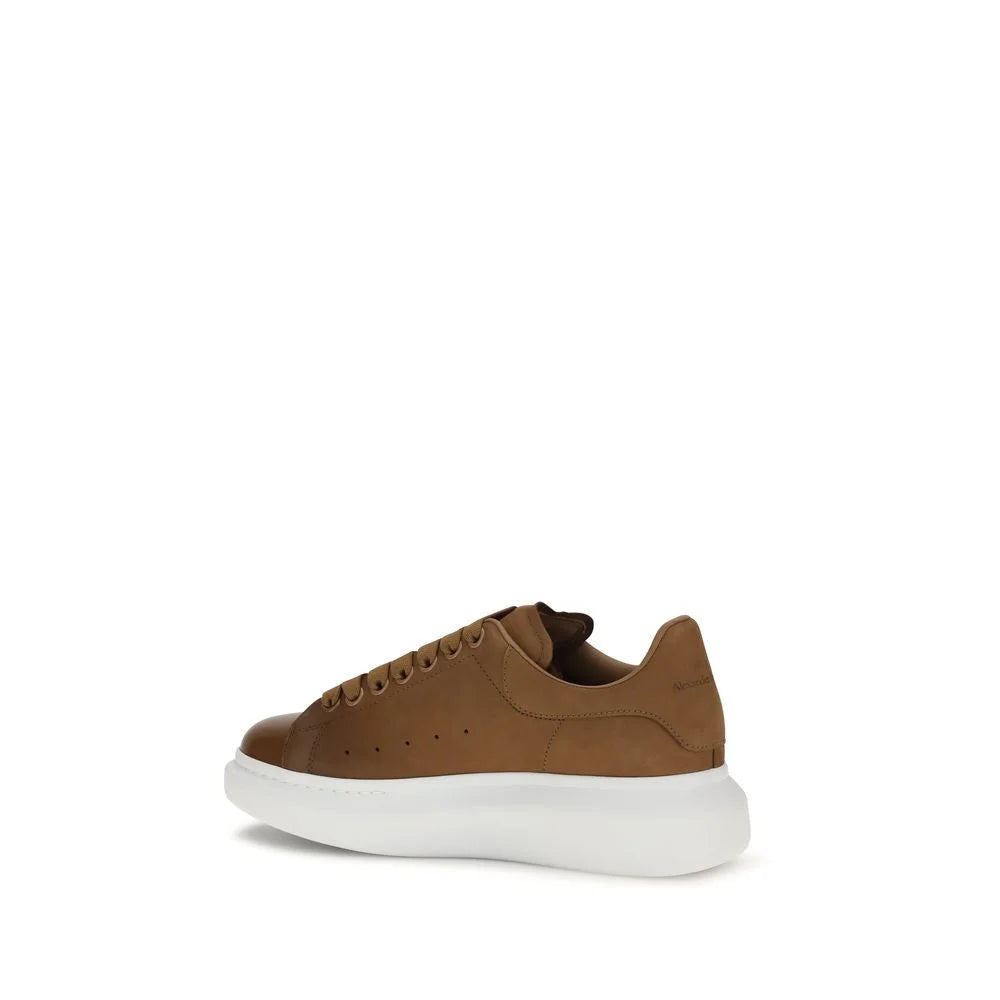 Alexander McQueen Ruskeat vasikan nahka Bos Taurus chunky-tennarit
