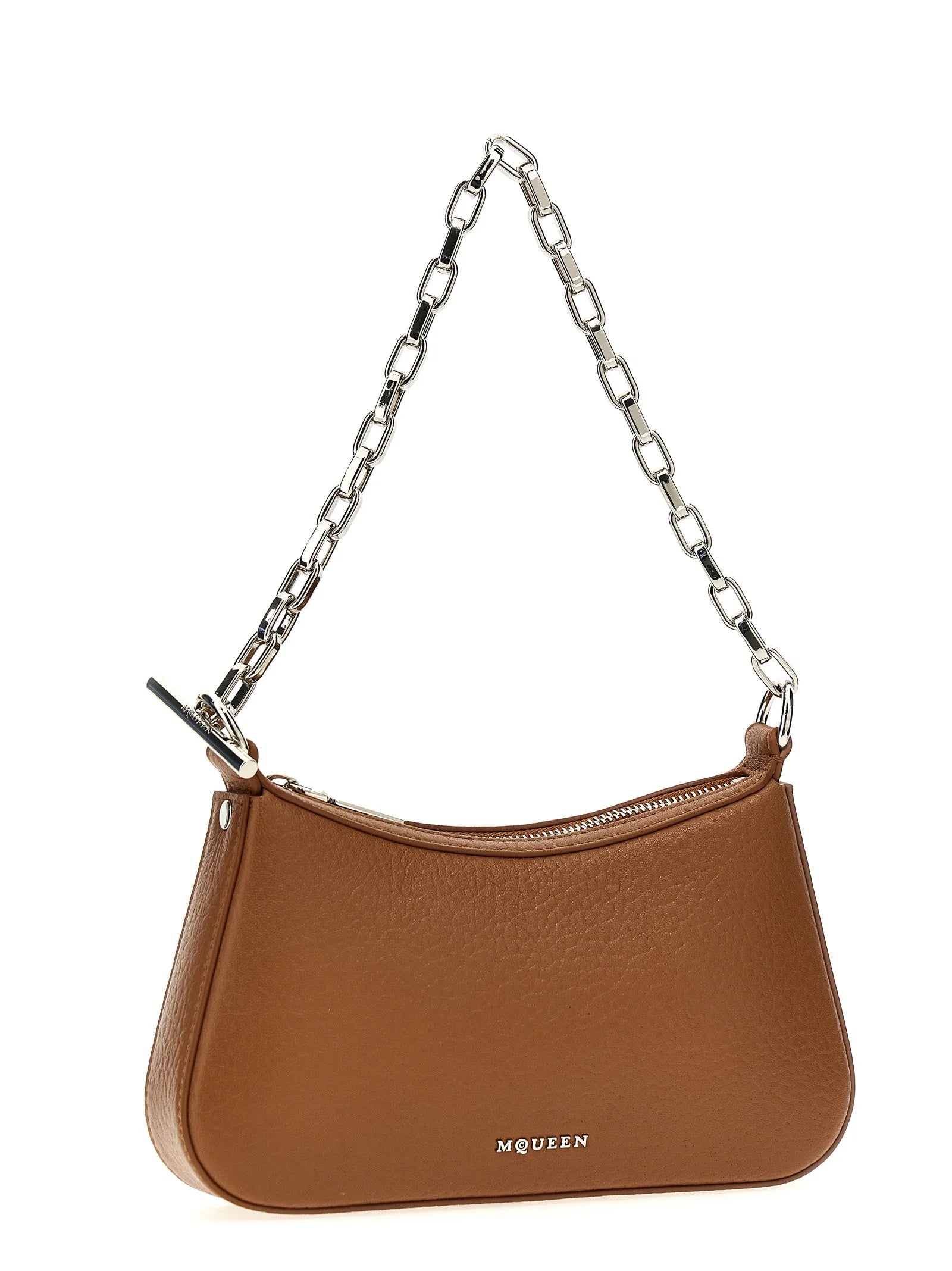 Alexander McQueen Brown Lamb Leather Handbag