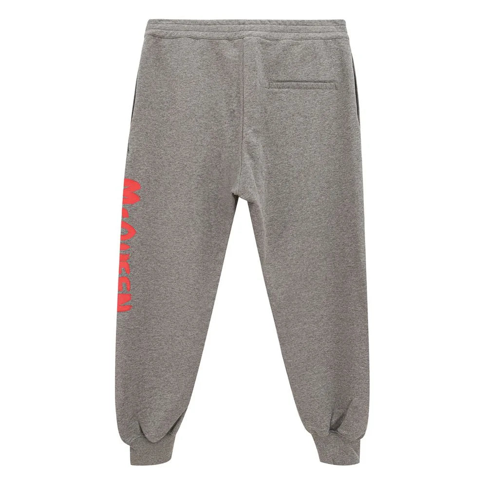 Alexander McQueen Chic Gray Cotton Blend Trousers - IT42|M - Joggers