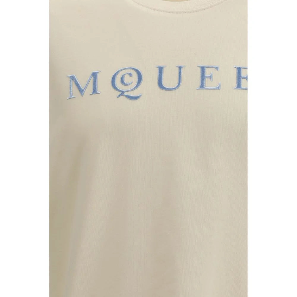 Alexander McQueen Cream Cotton T-Shirt