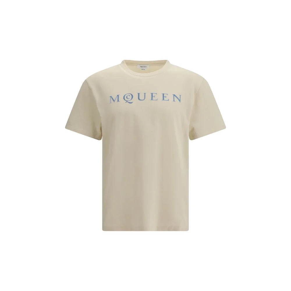 Alexander McQueen Cream Cotton T-Shirt