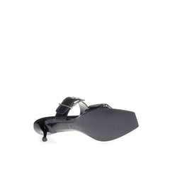 Alexander McQueen Elevate Your Steps in Timeless Black Leather Sandals - Sandals