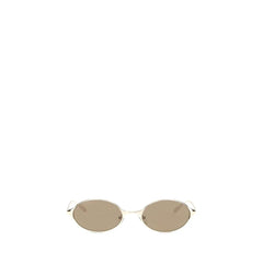 Alexander McQueen Gold Metal Sunglasses