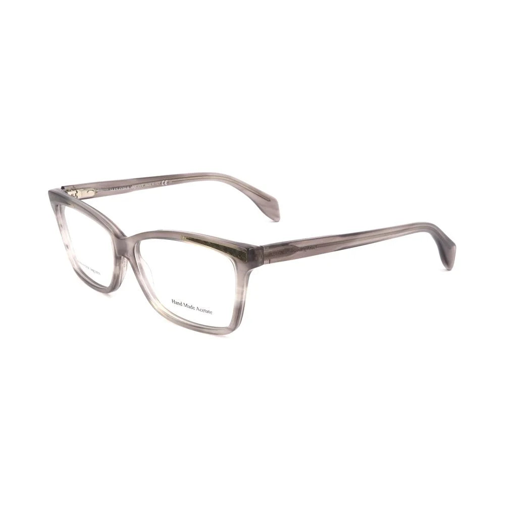 Alexander McQueen Gray Acetate Frames - Eyeglasses