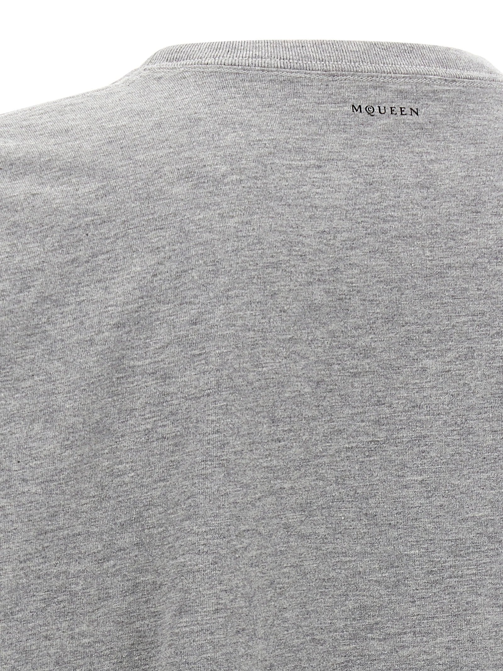 Alexander McQueen Gray Cotton T-Shirt