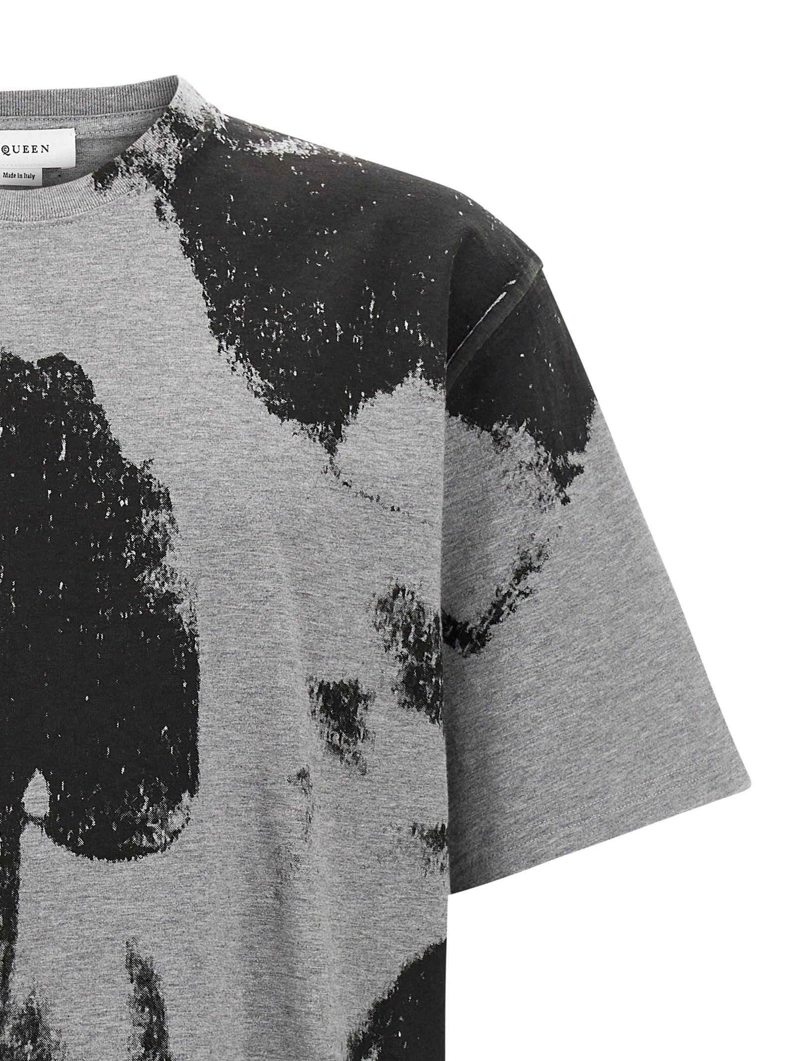 Alexander McQueen Gray Cotton T-Shirt