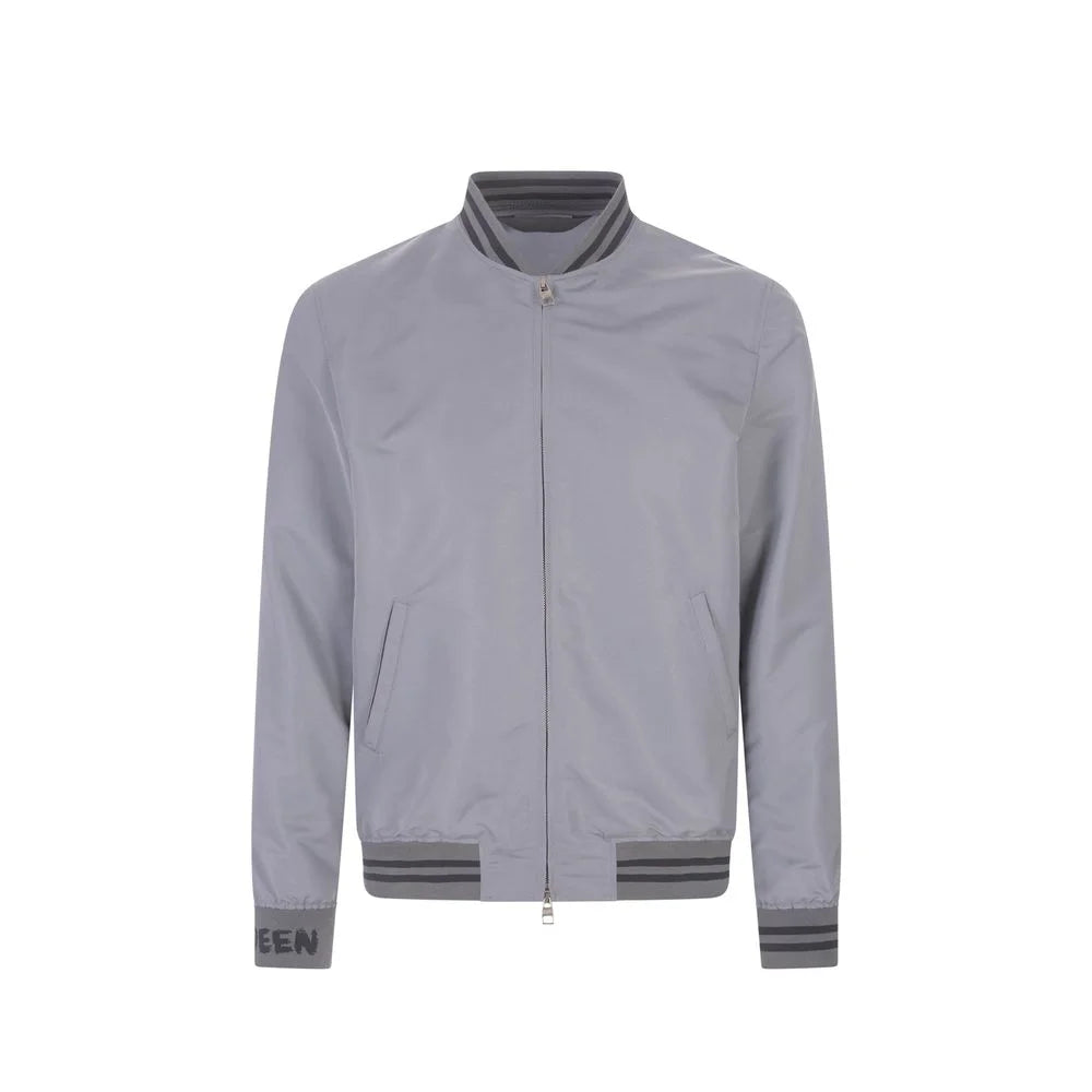 Alexander McQueen Gray Polyester Bomber - IT50 | L