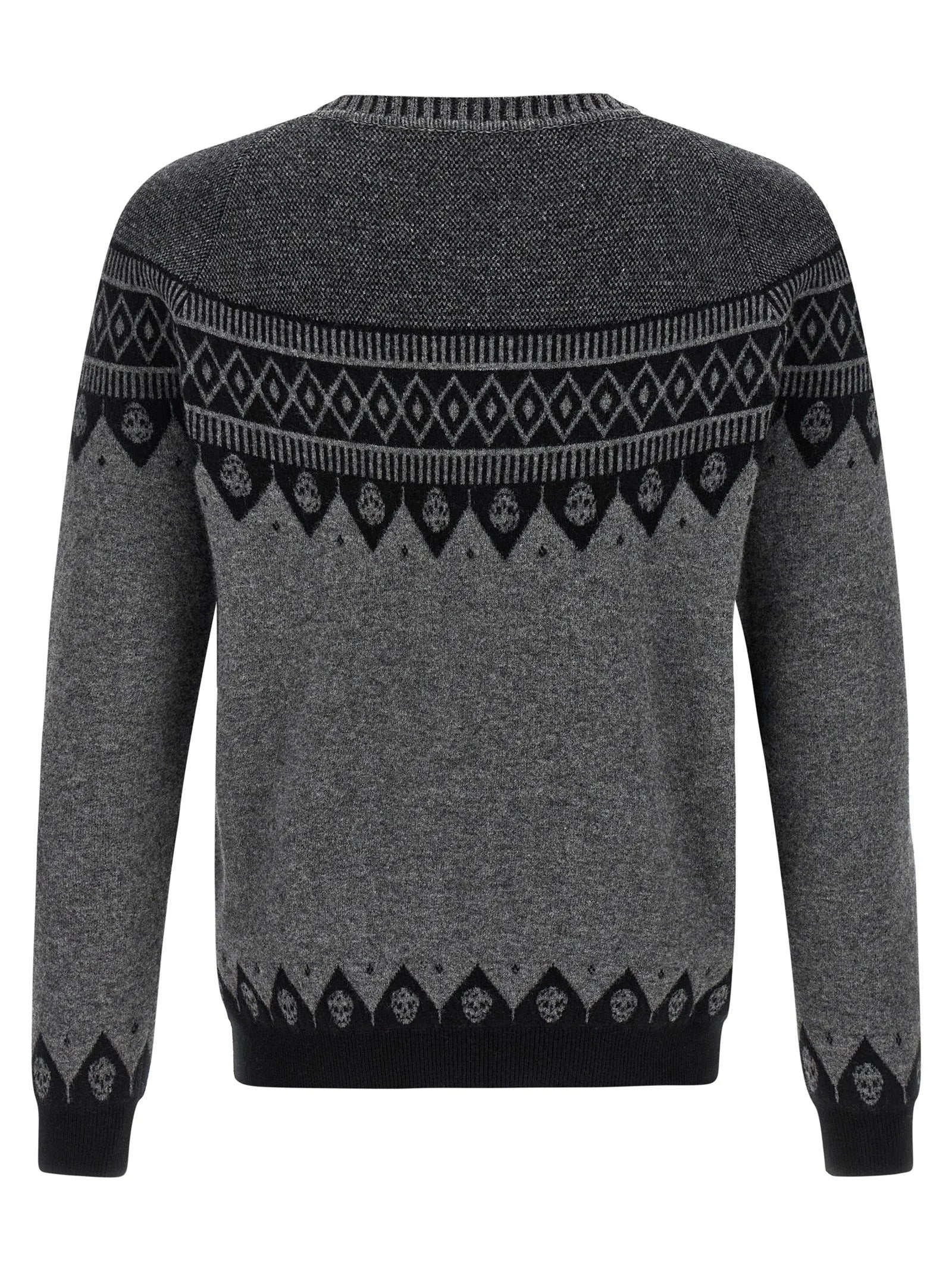 Alexander McQueen Gray Wool Cardigan