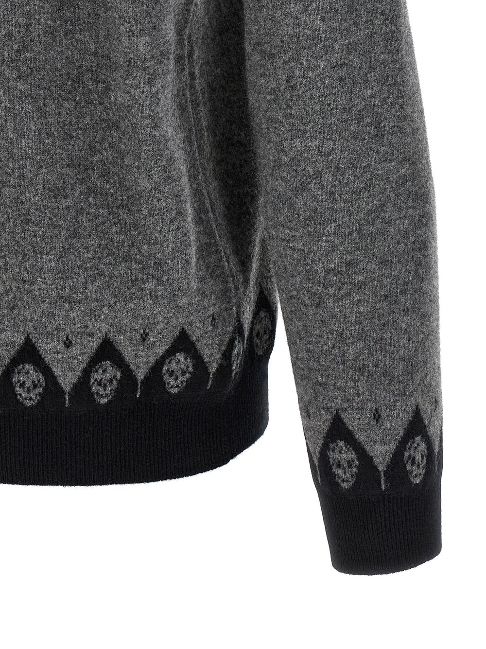 Alexander McQueen Gray Wool Cardigan