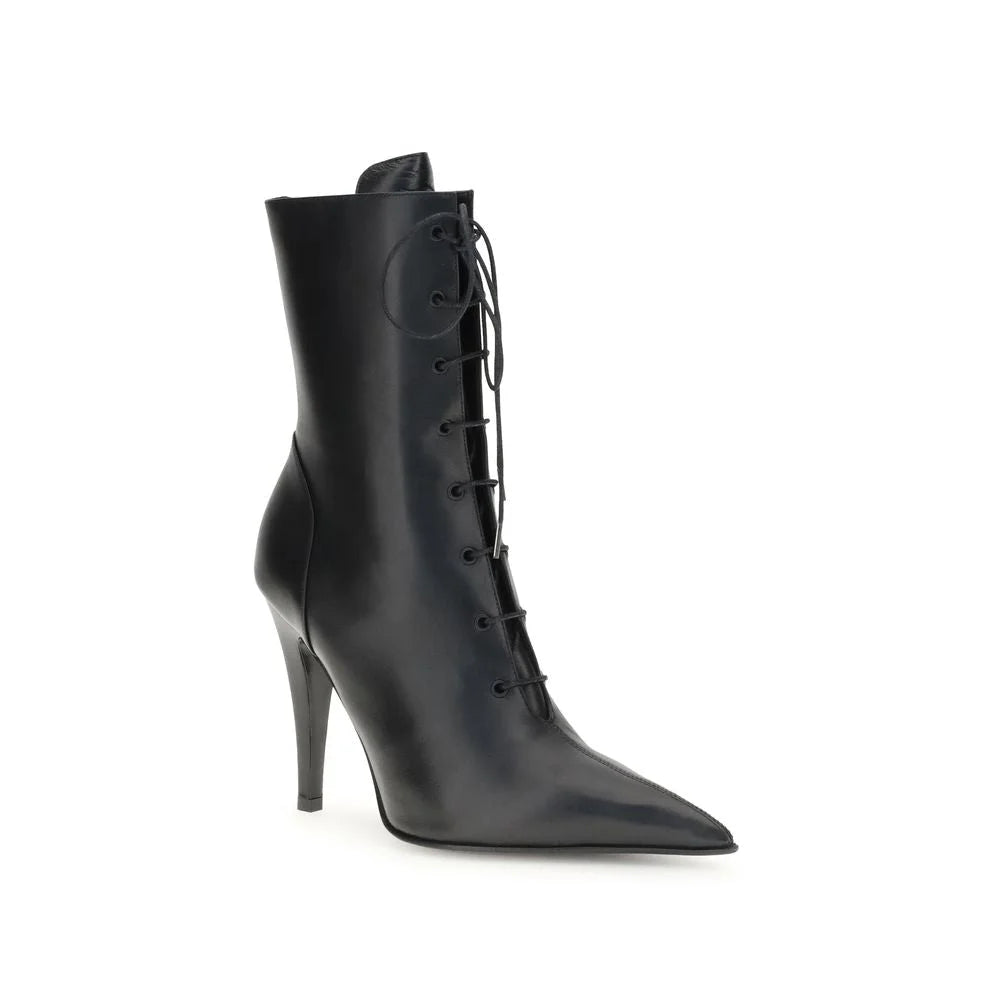 Alexander McQueen Leather Ankle Boots - EU37/US7 - Boots
