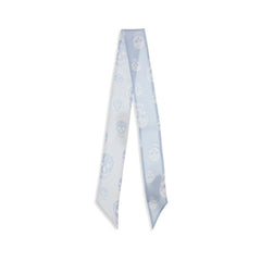 Alexander McQueen Light Blue Silk Scarf