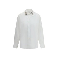 Alexander McQueen Long-sleeved Shirt with embellished collar - Shirts
