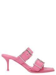Alexander McQueen Multicolor Calfskin Stiletto Heel Sandals - EU35/US5