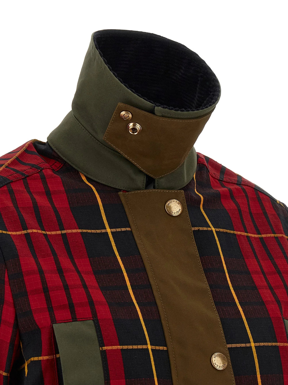 Alexander McQueen Multicolor Cotton Full-Length Jacket - IT42
