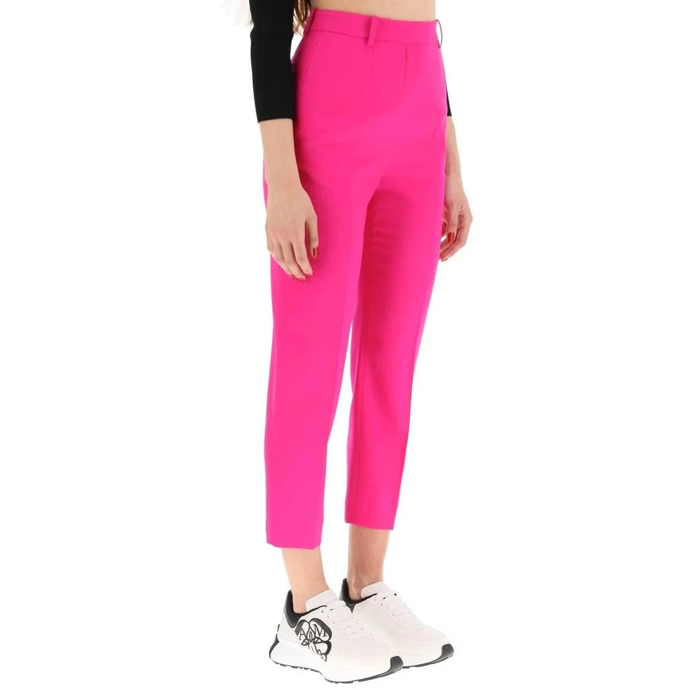 Alexander McQueen Multicolor Wool Cropped Pants - 40
