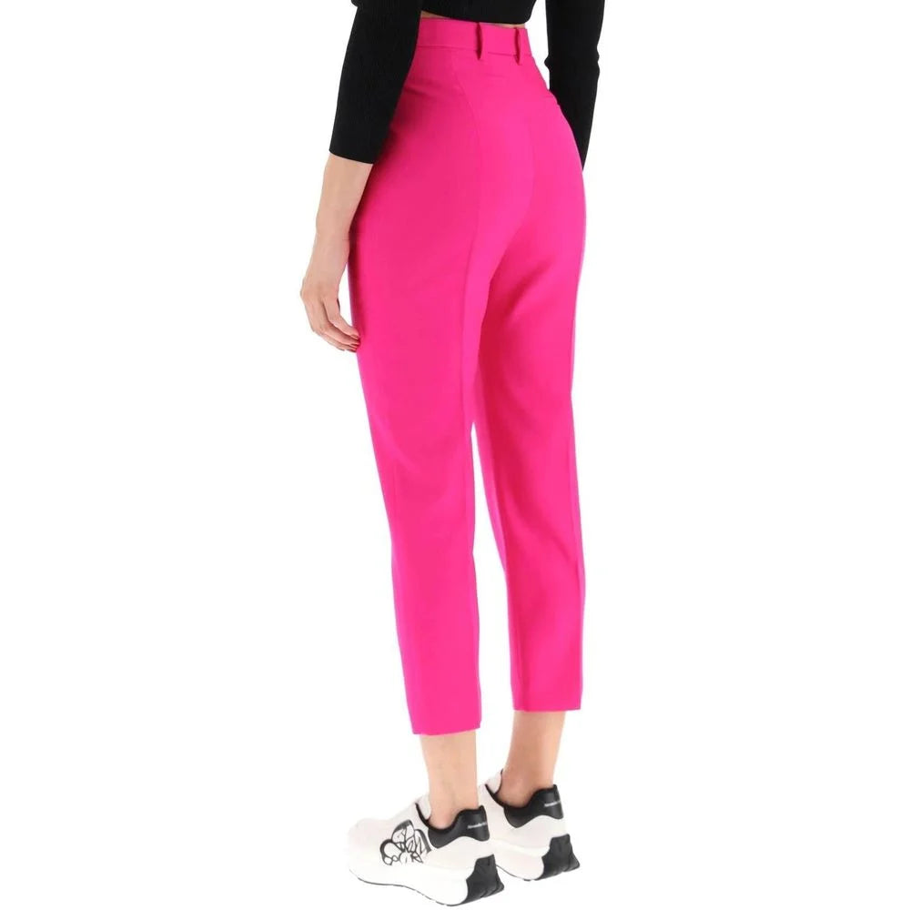 Alexander McQueen Multicolor Wool Cropped Pants - 40
