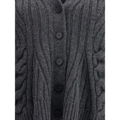 Alexander McQueen Peplum Cable Cardigan - Cardigans