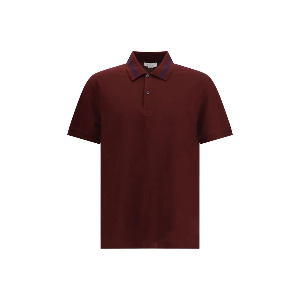 Alexander McQueen Polo with striped detail - S