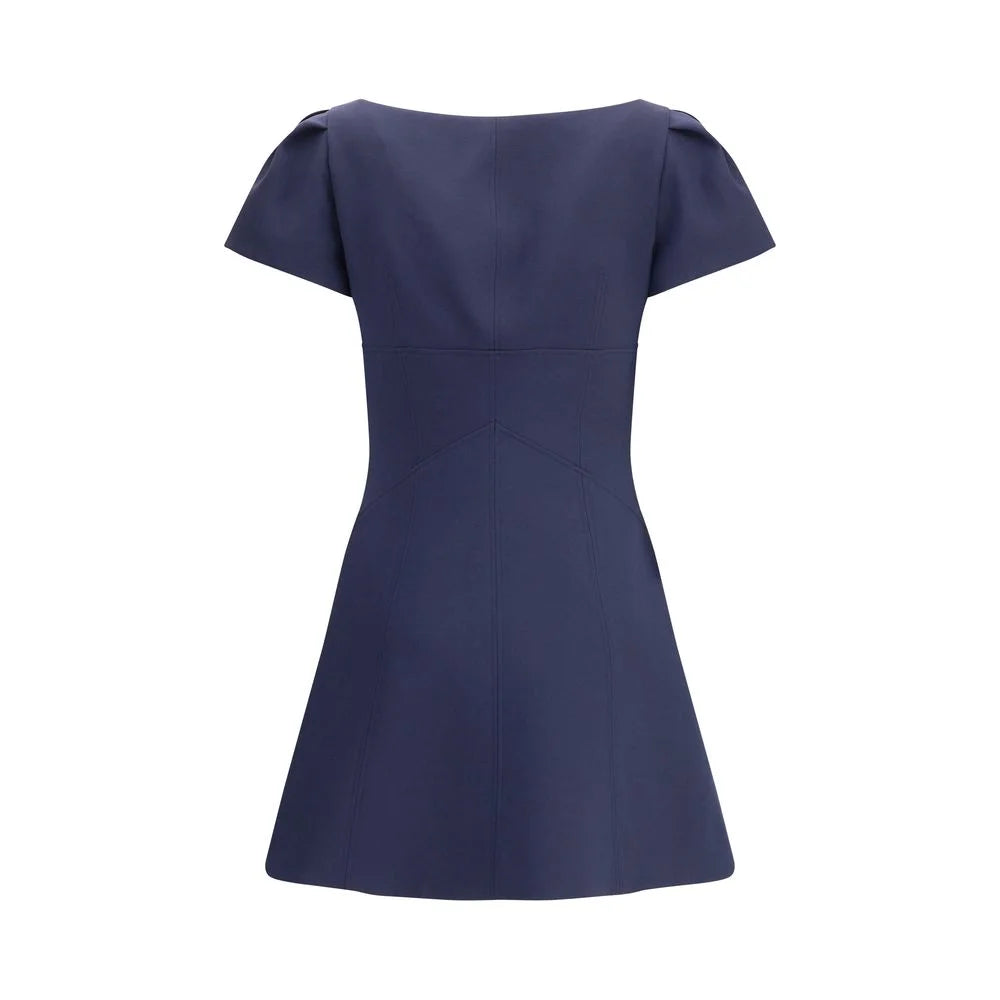 Alexander McQueen Short Dress with short gathered sleeves - IT44 | L
