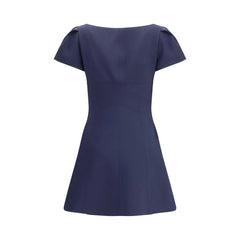 Alexander McQueen Short Dress with short gathered sleeves - IT44 | L