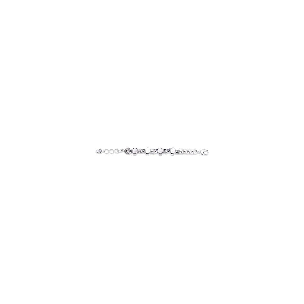 Alexander McQueen Silver Metal Bracelet - One Size