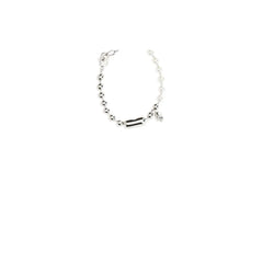 Alexander McQueen White Brass Bracelet - One Size