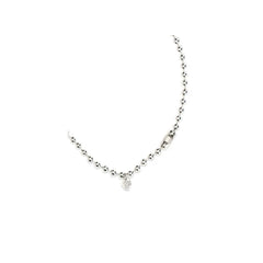 Alexander McQueen White Brass Necklace - One Size