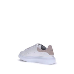 Alexander McQueen Białe skórzane sneakersy platformowe Bos Taurus z cielęcej skóry